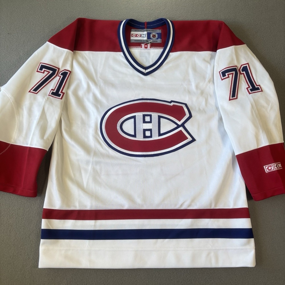 Vintage CCM Montreal Canadiens M NHL Hockey Jersey Ribeiro #71 Made in Canada